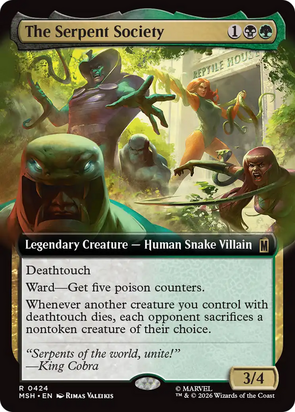 The Serpent Society - Extended Art (MSH) (Pre-Order)