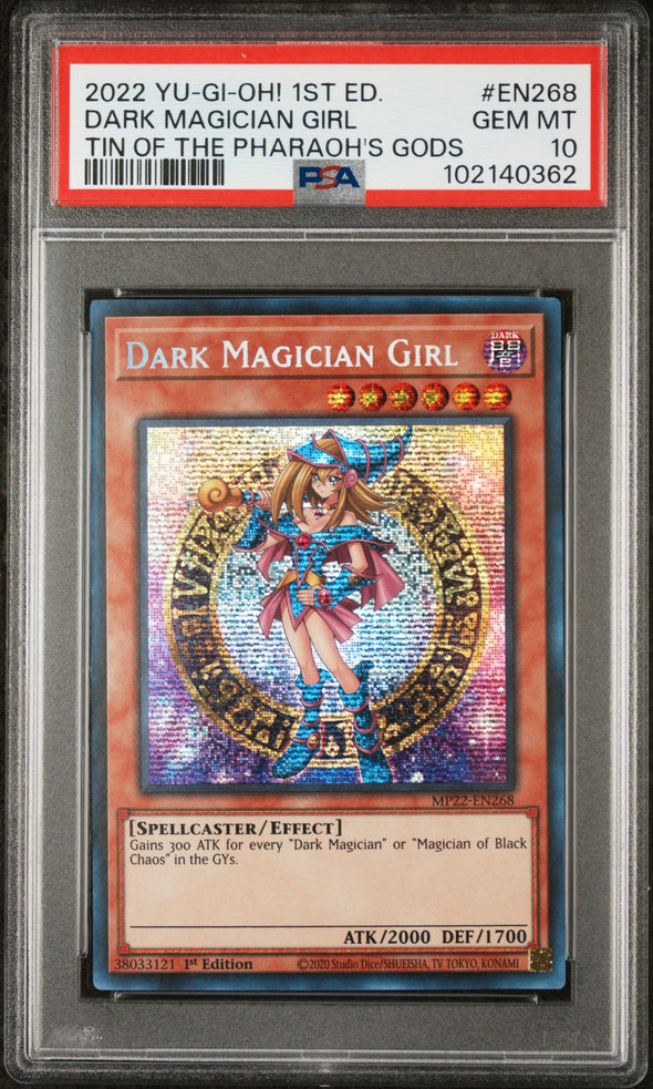 Dark Magician Girl - MP22-EN268 - Prismatic Secret Rare - 1st Edition (PSA 10)