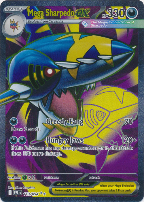 Mega Sharpedo ex - 113/094 - Ultra Rare