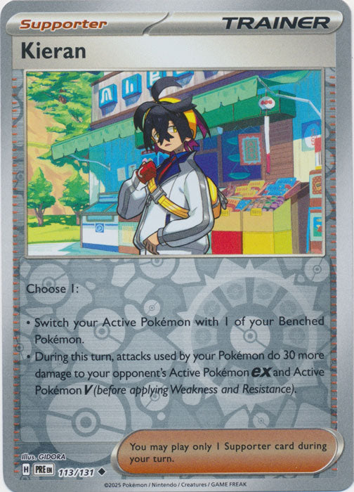 Kieran - 113/131 - Uncommon - Reverse Holo