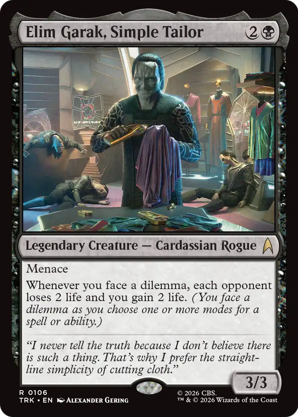 Elim Garak, Simple Tailor (TRK) (Pre-Order)