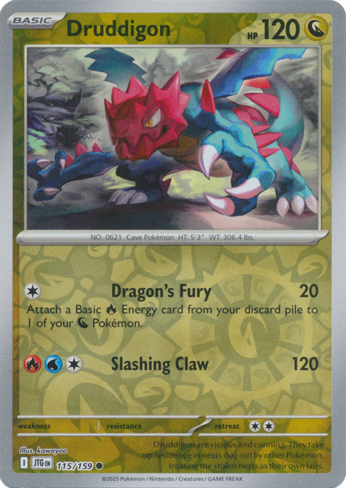 Druddigon - 115/159 - Common - Reverse Holo