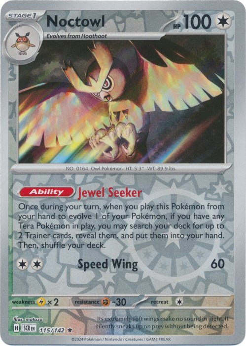 Noctowl - 115/142 - Rare - Reverse Holo