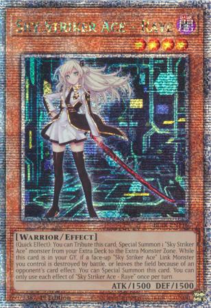 Sky Striker Ace - Raye (Alternate Art) - BLTR-EN116 - Quarter Century Secret Rare - 1st Edition