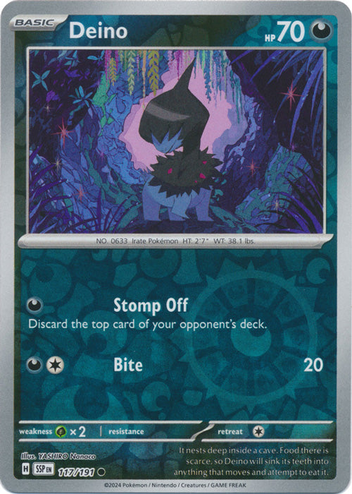Deino - 117/191 - Common - Reverse Holo