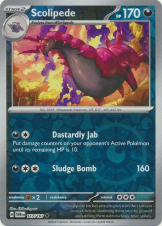 Scolipede - 117/167 - Uncommon - Reverse Holo