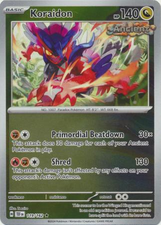 401 Games Canada - Koraidon - 119/162 - Rare - Reverse Holo 401 Games Canada - Koraidon - 119/162 - Rare - Reverse Holo