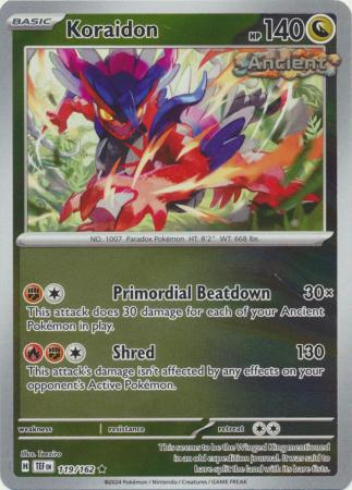 Koraidon - 119/162 - Rare - Reverse Holo