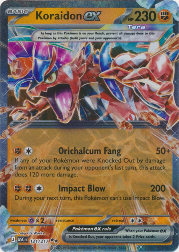 Koraidon ex - 121/217 - Double Rare