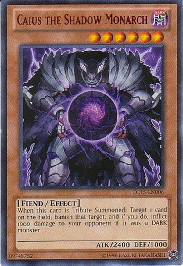 Caius the Shadow Monarch (Red) - DL15-EN006 - Rare