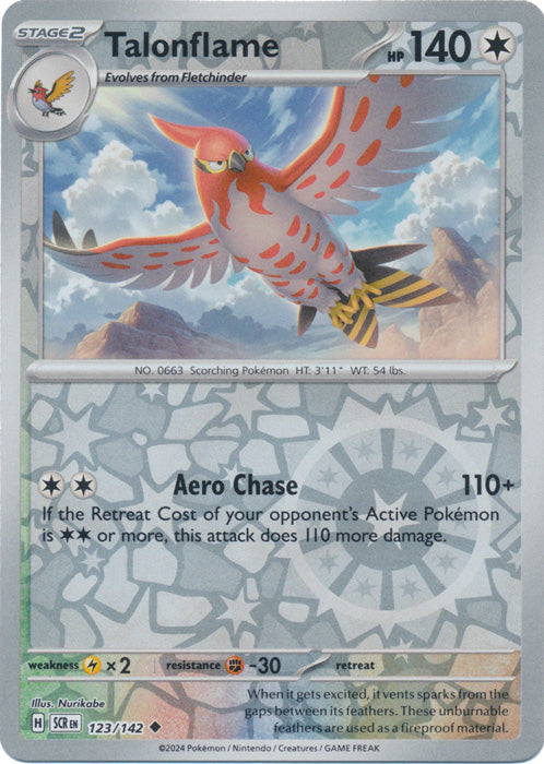 Talonflame - 123/142 - Uncommon - Reverse Holo