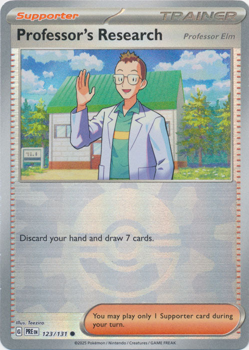 Professor's Research [Professor Elm] (Poke Ball Pattern) - 123/131 - Common