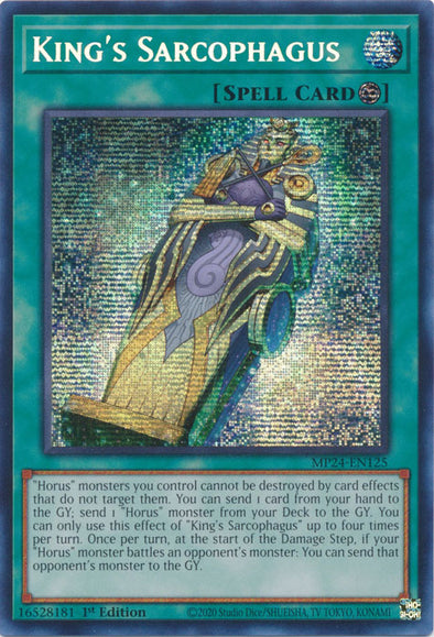 King's Sarcophagus - MP24-EN125 - Prismatic Secret Rare - 1st Edition