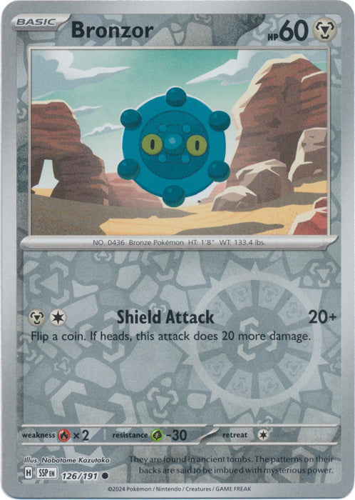 Bronzor - 126/191 - Common - Reverse Holo