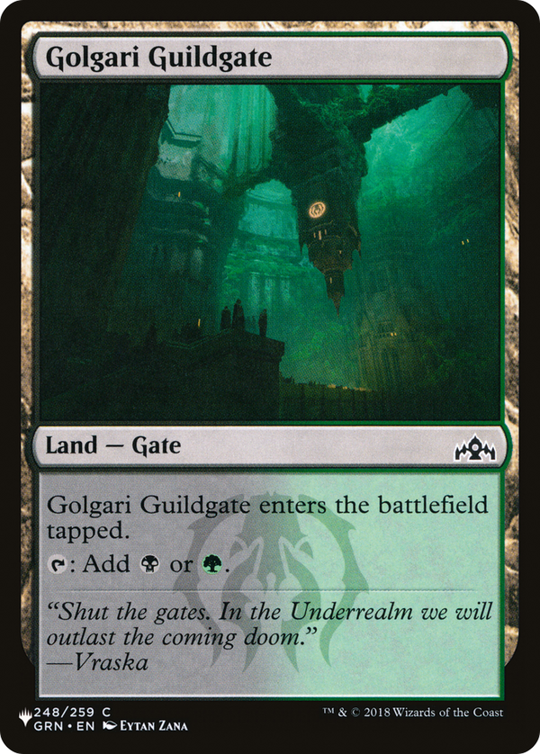 Golgari Guildgate - GRN Reprint (PLST)