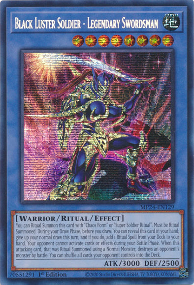 Black Luster Soldier - Legendary Swordsman - MP24-EN129 - Prismatic Secret Rare - 1st Edition