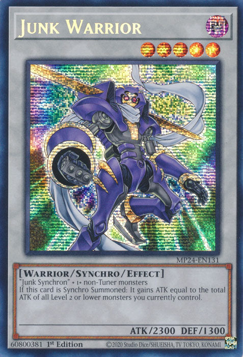 Junk Warrior - MP24-EN131 - Prismatic Secret Rare - 1st Edition