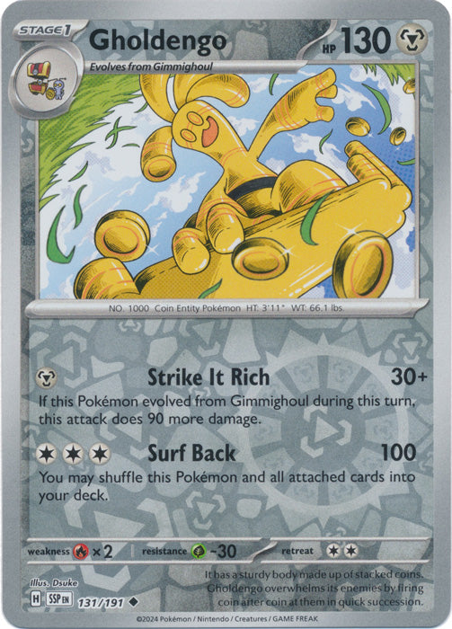 Gholdengo - 131/191 - Uncommon - Reverse Holo