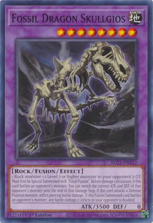 Fossil Dragon Skullgios - BLC1-EN132 - Common - 1st Edition