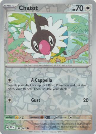 Chatot - 132/162 - Common - Reverse Holo