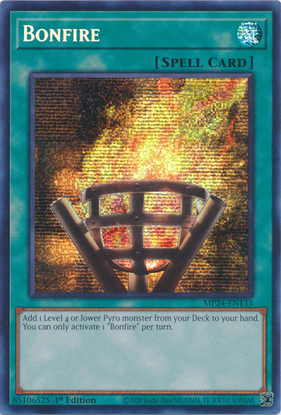 Bonfire - MP24-EN133 - Prismatic Secret Rare - 1st Edition