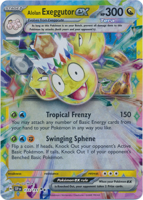 Alolan Exeggutor ex - 133/191 - Double Rare