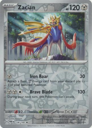 Zacian - 136/182 - Rare - Reverse Holo available at 401 Games Canada