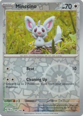 Minccino - 136/162 - Common - Reverse Holo