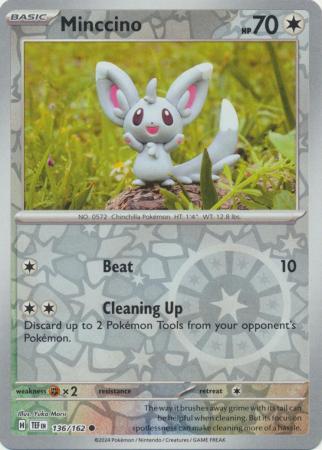 Minccino - 136/162 - Common - Reverse Holo