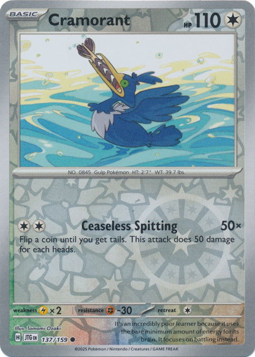 Cramorant - 137/159 - Common - Reverse Holo