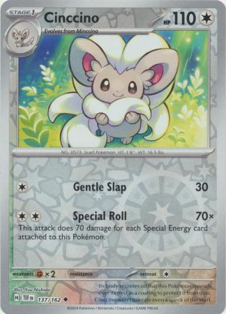 Cinccino - 137/162 - Uncommon - Reverse Holo