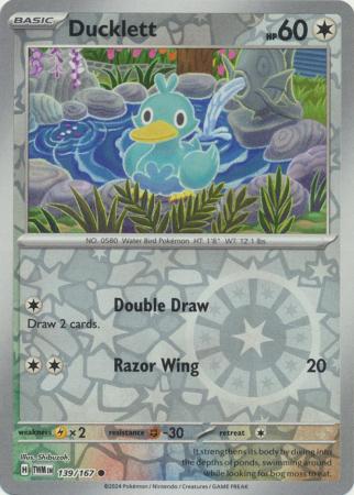 Ducklett - 139/167 - Common - Reverse Holo