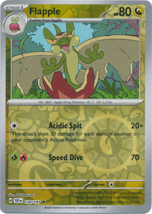 Flapple - 139/191 - Common - Reverse Holo