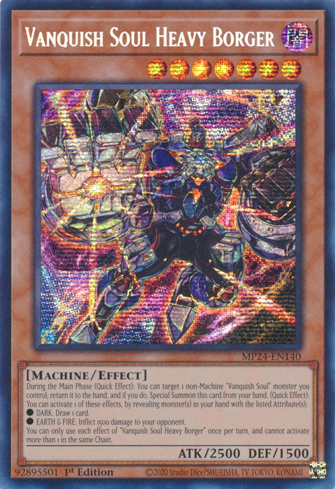 Vanquish Soul Heavy Borger - MP24-EN140 - Prismatic Secret Rare - 1st Edition