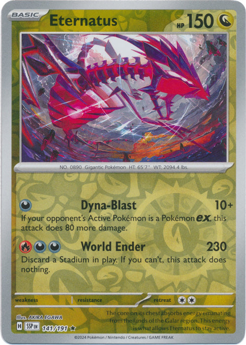 Eternatus - 141/191 - Rare - Reverse Holo