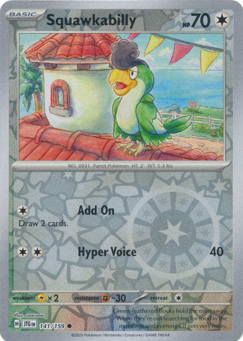 Squawkabilly - 141/159 - Common - Reverse Holo