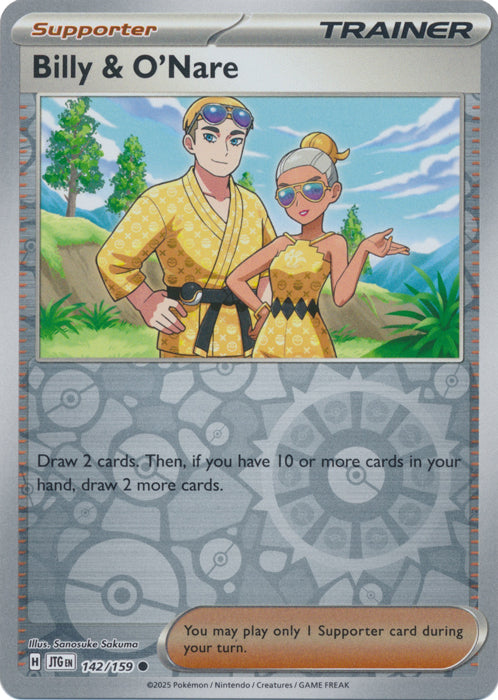 Billy & O'Nare - 142/159 - Common - Reverse Holo