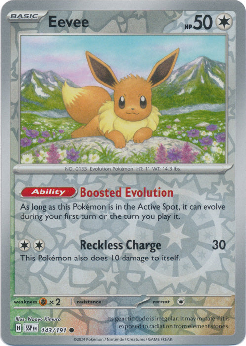Eevee - 143/191 - Common - Reverse Holo