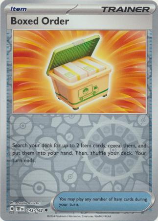 Boxed Order - 143/162 - Uncommon - Reverse Holo