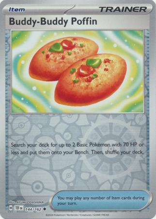 Buddy-Buddy Poffin - 144/162 - Uncommon - Reverse Holo