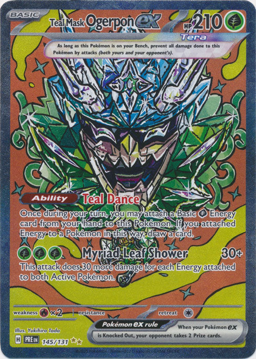 Teal Mask Ogerpon ex - 145/131 - Special Illustration Rare