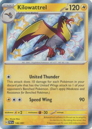 401 Games Canada - Kilowattrel - 146/091 - Shiny Rare 401 Games Canada - Kilowattrel - 146/091 - Shiny Rare