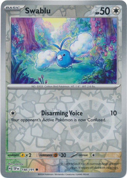 Swablu - 148/191 - Common - Reverse Holo