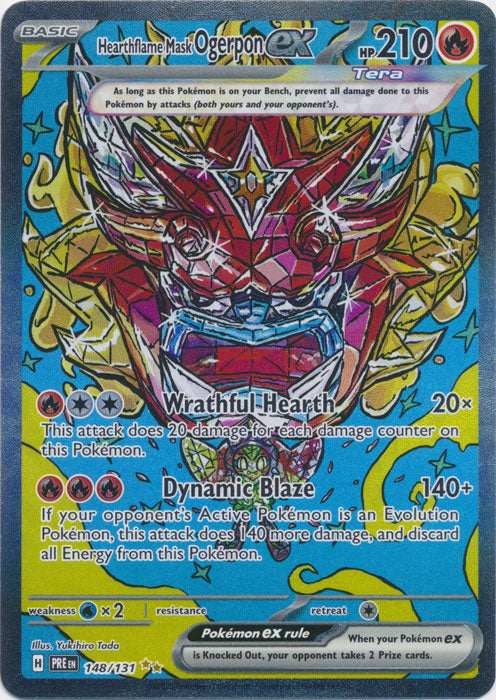 Hearthflame Mask Ogerpon ex - 148/131 - Special Illustration Rare