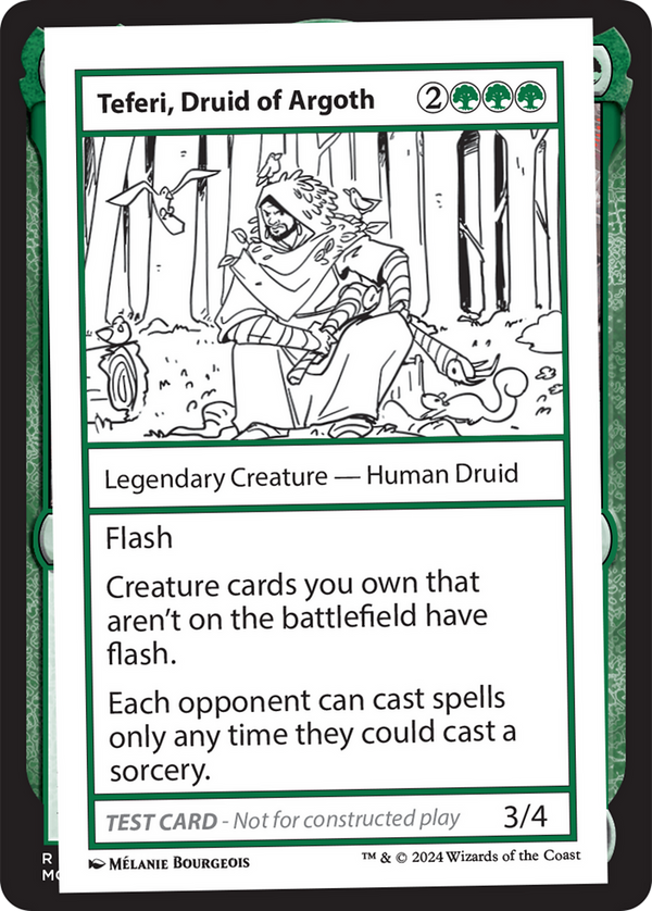 Teferi, Druid of Argoth - Test Card (MB2)
