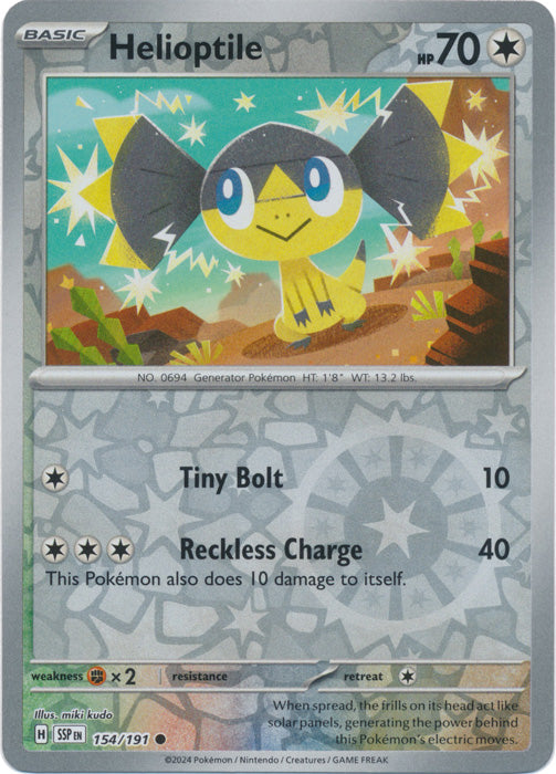 Helioptile - 154/191 - Common - Reverse Holo