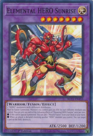 Elemental HERO Sunrise - BLC1-EN155 - Common - 1st Edition