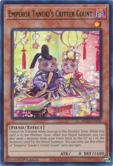 Emperor Tanuki's Critter Count - MP24-EN156 - Ultra Rare - 1st Edition