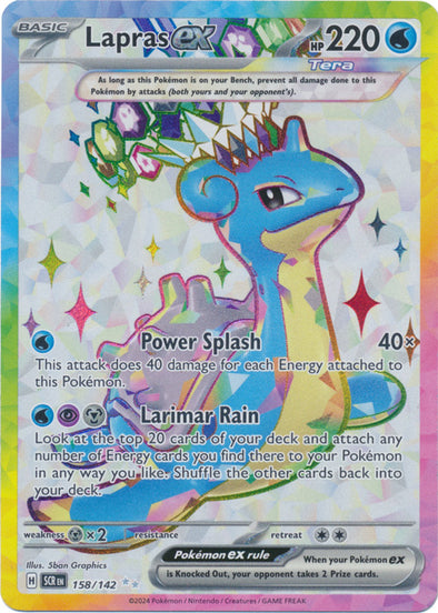 Lapras ex - 158/142 - Full Art Ultra Rare