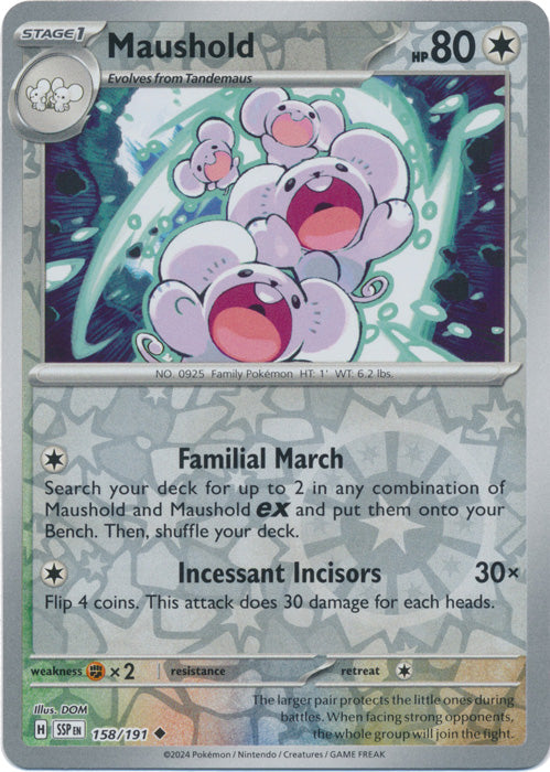 Maushold - 158/191 - Uncommon - Reverse Holo